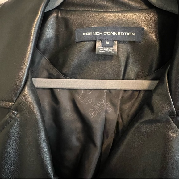 French Connection Leather Jacket - Picture 6 of 8